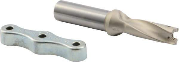 Iscar - 17/32 to 35/64" Diam, 3xD, 1.59" Max Depth, 5/8" Shank Diam, 4.19" OAL, Replaceable Tip Drill - IDI-SG, IDI-SK Insert, DCM Toolholder, Series ChamDrill - Industrial Tool & Supply