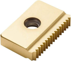 Seco - 0.059 TPI, External Thread, ISO Standard, 25EM CP500 Grade Thread Mill Insert - Carbide, TiAlN/TiN Coating - Industrial Tool & Supply