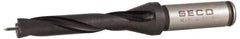 Seco - 15 to 15.99mm Diam, 5xD, 3.15" Max Depth, 5/8" Shank Diam, 3.555" Flute, 6.232" OAL, Replaceable Tip Drill - SD100 Insert, SD105 Toolholder, Series SD105 - Industrial Tool & Supply