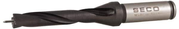Seco - 14 to 14.99mm Diam, 5xD, 3.15" Max Depth, 5/8" Shank Diam, 3.52" Flute, 6.197" OAL, Replaceable Tip Drill - SD100 Insert, SD105 Toolholder, Series SD105 - Industrial Tool & Supply