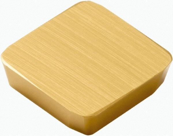 Seco - SPK42 MD14 Grade T25M Carbide Milling Insert - TiCN/TiC/TiCN/TiN Finish, 1/8" Thick, 1/2" Inscribed Circle - Industrial Tool & Supply