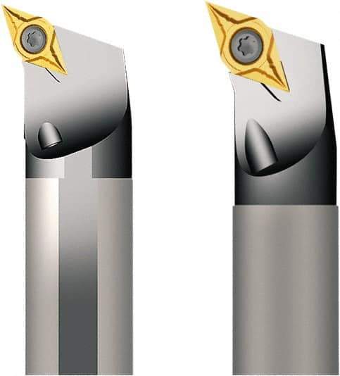 Seco - 32mm Min Bore Diam, 250mm OAL, 25mm Shank Diam, A-SDQC Indexable Boring Bar - 40mm Max Bore Depth, DCMT 1504.. Insert, Screw Holding Method - Industrial Tool & Supply