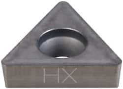 Seco - TCMT32.52 F2 Grade HX Carbide Turning Insert - Uncoated, 60° Triangle, 3/8" Inscr Circle, 5/32" Thick, 1/32" Corner Radius - Industrial Tool & Supply