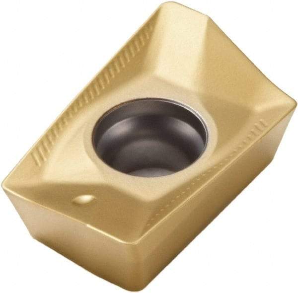 Seco - XOMX180604 ME13 Grade F40M Carbide Milling Insert - TiAlN/TiN Finish, 1/4" Thick, 0.016" Corner Radius - Industrial Tool & Supply