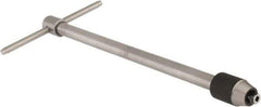 Starrett - 7/32 to 7/16" Tap Capacity, T Handle Tap Wrench - 10" Overall Length - Industrial Tool & Supply