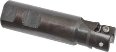 Seco - 1" Cut Diam, 0.59" Max Depth of Cut, 1" Shank Diam, 3.94" OAL, Indexable Square Shoulder End Mill - AP.. 1604 Inserts, Weldon Shank, 90° Lead Angle - Industrial Tool & Supply