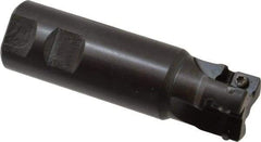 Seco - 1-1/4" Cut Diam, 0.59" Max Depth of Cut, 1-1/4" Shank Diam, 4.33" OAL, Indexable Square Shoulder End Mill - AP.. 1604 Inserts, Weldon Shank, 90° Lead Angle - Industrial Tool & Supply