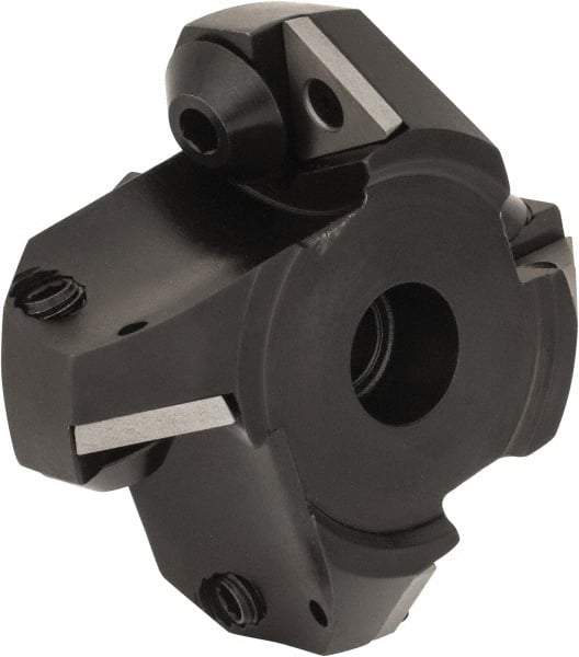 Seco - 2.95" Cut Diam, 3/4" Arbor Hole, 0.51" Max Depth of Cut, 45° Indexable Chamfer & Angle Face Mill - 4 Inserts, TP.. 43.. Insert, Right Hand Cut, 4 Flutes, Series R220.53 - Industrial Tool & Supply