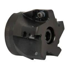 Seco - 5 Inserts, 2" Cut Diam, 3/4" Arbor Diam, 0.59" Max Depth of Cut, Indexable Square-Shoulder Face Mill - 0/90° Lead Angle, 1.57" High, AP.. 1604 Insert Compatibility - Industrial Tool & Supply