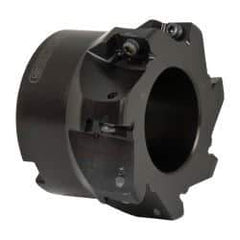 Seco - 7 Inserts, 3" Cut Diam, 1" Arbor Diam, 0.59" Max Depth of Cut, Indexable Square-Shoulder Face Mill - 0/90° Lead Angle, 1.97" High, AP.. 1604 Insert Compatibility - Industrial Tool & Supply