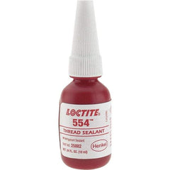 Loctite - 10 mL, Red, Thread Sealant - Series 554 - Industrial Tool & Supply