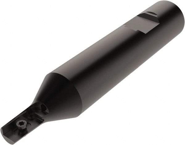 Seco - 0.39" Cut Diam, 0.53" Max Depth of Cut, 3.36" Shank Diam, Internal/External Indexable Thread Mill - Insert Style 13.., 12.95mm Insert Size, 1 Insert, Toolholder Style R396.18, 4.14" OAL - Industrial Tool & Supply