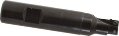 Seco - 5/8" Cut Diam, 0.2" Max Depth of Cut, 3/4" Shank Diam, 3.74" OAL, Indexable Square Shoulder End Mill - SPMX 0602 Inserts, Weldon Shank, 90° Lead Angle - Industrial Tool & Supply
