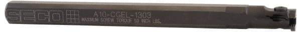 Seco - A..-CGHR, Left Hand, Indexable Grooving Tool Holder - LC..1303.. Insert Compatibility, 10" OAL, Through Coolant - Industrial Tool & Supply