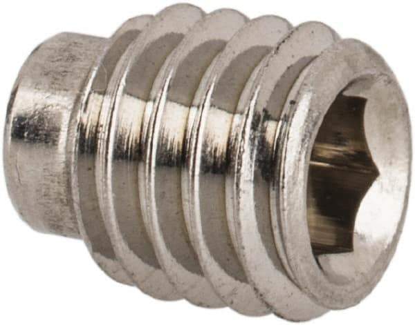 Value Collection - M5x0.80 Metric Coarse, 6mm OAL, Dog Point Set Screw - Grade 18-8 & Austenitic A2 Stainless Steel, 3.5mm Key - Industrial Tool & Supply