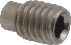 Value Collection - M5x0.80 Metric Coarse, 8mm OAL, Dog Point Set Screw - Grade 18-8 & Austenitic A2 Stainless Steel, 3.5mm Key - Industrial Tool & Supply