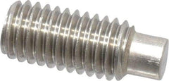 Value Collection - M8x1.25 Metric Coarse, 20mm OAL, Dog Point Set Screw - Grade 18-8 & Austenitic A2 Stainless Steel, 4mm Key - Industrial Tool & Supply