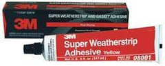 3M - 5 oz Weatherstrip Adhesive - Yellow, -20 to 300°F - Industrial Tool & Supply