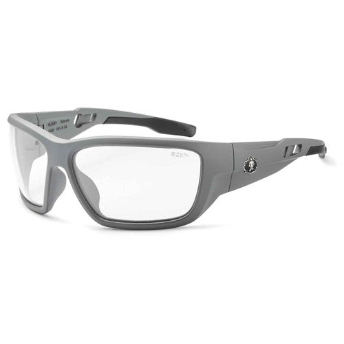 Baldr Clear Lens Matte Gray Safety Glasses - Industrial Tool & Supply