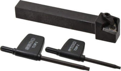 Seco - External Thread, Left Hand Cut, 1/2" Shank Width x 1/2" Shank Height Indexable Threading Toolholder - 4" OAL, 16EL Insert Compatibility, CE Toolholder, Series Snap Tap - Industrial Tool & Supply