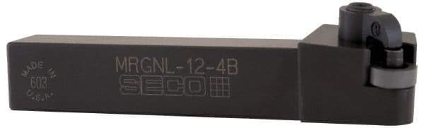 Seco - MRGN, Left Hand Cut, 3/4" Shank Height x 3/4" Shank Width, Negative Rake Indexable Turning Toolholder - 4-1/2" OAL, RN..43 Insert Compatibility, Series Multiple Lock - Industrial Tool & Supply