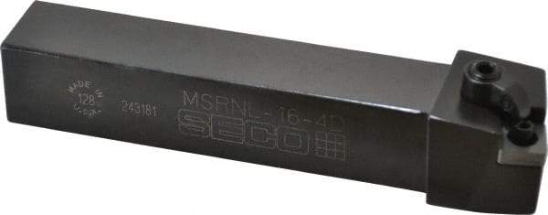 Seco - MSRN, Left Hand Cut, 15° Lead Angle, 1" Shank Height x 1" Shank Width, Negative Rake Indexable Turning Toolholder - 6" OAL, SN..43. Insert Compatibility, Series Multiple Lock - Industrial Tool & Supply