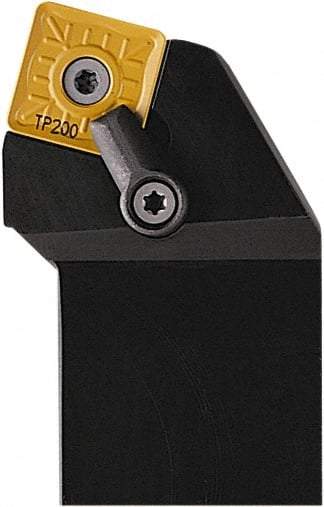 Seco - MSRN, Right Hand Cut, 75° Lead Angle, 1-1/4" Shank Height x 1-1/4" Shank Width, Negative Rake Indexable Turning Toolholder - 6" OAL, SNMG 543 Insert Compatibility, Series Multi-Directional Turning (MDT) - Industrial Tool & Supply