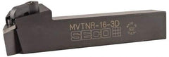Seco - MVTN, Right Hand Cut, 27.5° Lead Angle, 1" Shank Height x 1" Shank Width, Negative Rake Indexable Turning Toolholder - 6" OAL, VN..33. Insert Compatibility, Series Multiple Lock - Industrial Tool & Supply