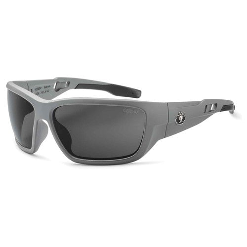 Baldr Smoke Lens Matte Gray Safety Glasses - Industrial Tool & Supply