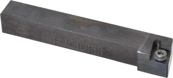 Seco - SCGC, Left Hand Cut, 1/2" Shank Height x 1/2" Shank Width, Neutral Rake Indexable Turning Toolholder - 3-1/2" OAL, CC..32.5. Insert Compatibility, Series Screw Lock - Industrial Tool & Supply