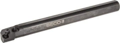 Seco - 1.53" Min Bore Diam, 14" OAL, 1-1/4" Shank Diam, MCLN Indexable Boring Bar - CNMG 432 Insert, Pin & Clamp Holding Method - Industrial Tool & Supply
