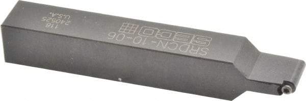 Seco - SRDC, Neutral Cut, 0° Lead Angle, 5/8" Shank Height x 5/8" Shank Width, Neutral Rake Indexable Turning Toolholder - 4" OAL, RCMT Insert Compatibility, Series Screw Lock - Industrial Tool & Supply