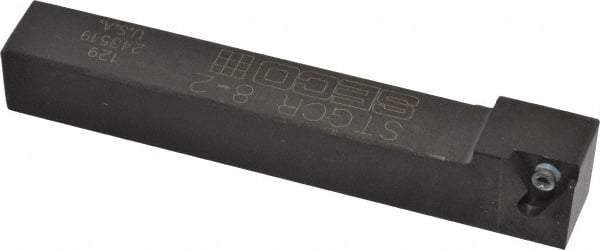 Seco - STGC, Right Hand Cut, 1/2" Shank Height x 1/2" Shank Width, Neutral Rake Indexable Turning Toolholder - 3-1/2" OAL, TC..21.5. Insert Compatibility, Series Screw Lock - Industrial Tool & Supply