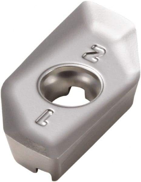 Seco - XPKX12T320 E08 Grade H25 Carbide Milling Insert - Uncoated, 0.157" Thick, 0.079" Corner Radius - Industrial Tool & Supply
