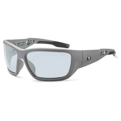 Baldr In/Outdoor Lens Matte Gray Safety Glasses - Industrial Tool & Supply
