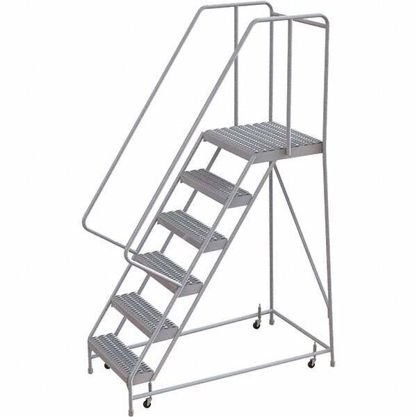 TRI-ARC - Rolling & Wall Mounted Ladders & Platforms Type: Rolling Warehouse Ladder Style: Rolling Safety Ladder - Industrial Tool & Supply