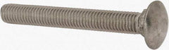 Value Collection - 1/2-13 UNC 4" Length Under Head, Standard Square Neck, Carriage Bolt - 18-8 Stainless Steel, Uncoated - Industrial Tool & Supply