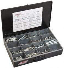 Value Collection - 192 Piece, #10 to 1/2 Screw, Steel Anchor Assortment - Zinc Plated - Industrial Tool & Supply