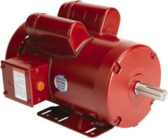 Leeson - 2 Max hp, 1,800 Max RPM, Electric AC DC Motor - 230 V Input, Single Phase, 56HZ Frame, Rigid Base Mount, TEFC Enclosure - Industrial Tool & Supply