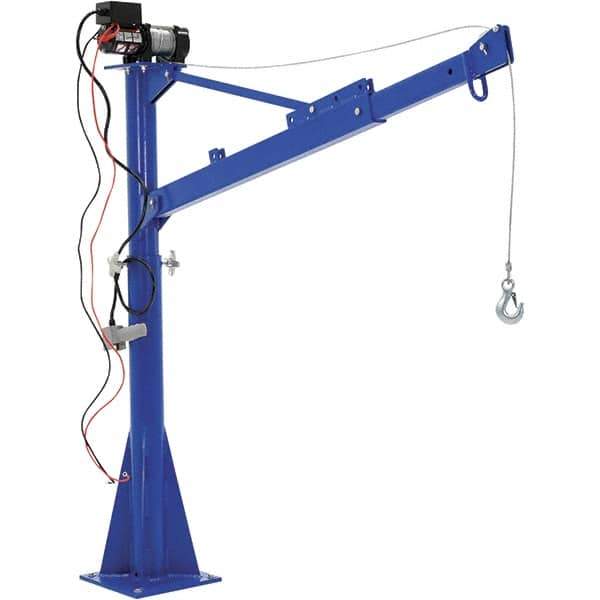 Vestil - 1,500 Lb Load Capacity, Steel Jib Crane - 5' 9/16" Span - Industrial Tool & Supply