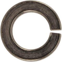 Made in USA - #4, 0.025" Thick Split Lock Washer - 400 Stainless Steel, Passivated Finish, 0.114" Min ID, 0.12" Max ID, 0.209" Max OD - Industrial Tool & Supply