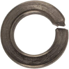 Made in USA - #6, 0.031" Thick Split Lock Washer - 400 Stainless Steel, Passivated Finish, 0.141" Min ID, 0.148" Max ID, 0.25" Max OD - Industrial Tool & Supply