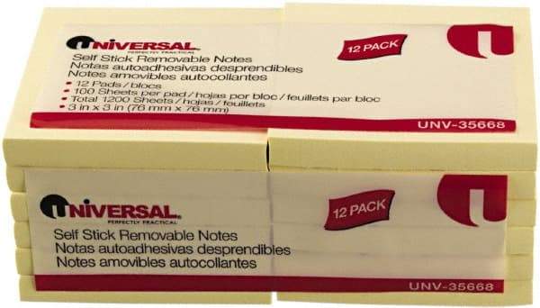 UNIVERSAL - Self-Stick Note & Page Flag Dispensers Size: 3" x 3" - Industrial Tool & Supply