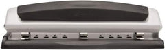 Swingline - Paper Punches Type: 10 Sheet Manual Two to Three Hole Punch Color: Black/Silver - Industrial Tool & Supply