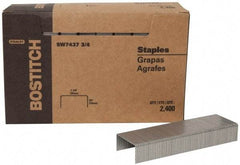 Stanley Bostitch - 1-3/8" Wide Steel Crown Staples - 5/8" Leg Length - Industrial Tool & Supply