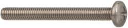 Made in USA - 1/4-28 UNF, 7/8" Length Under Head Phillips Drive Machine Screw - Pan Head, Grade 18-8 Stainless Steel, Black Oxide Finish, Without Washer - Industrial Tool & Supply