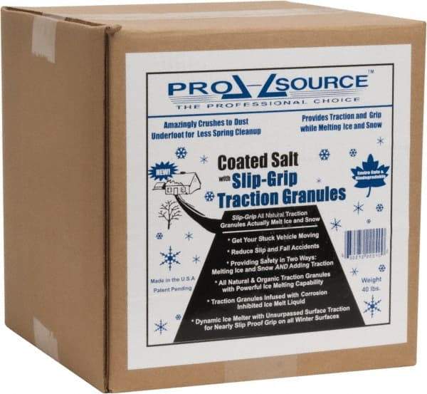 PRO-SOURCE - 40 Lb Box Sodium Chloride Pellets - Comes in Box - Industrial Tool & Supply