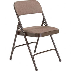 National Public Seating - Folding Chairs Pad Type: Folding Chair w/Fabric Padded Seat Material: Fabric; Steel - Industrial Tool & Supply