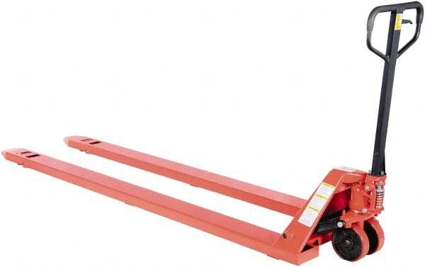 Vestil - 4,000 Lb Capacity, 7-3/4" Lift Economy Pallet Truck - 2-7/8" Min Lift Height, 96" Fork Length x 27" Fork Width, 27" Overall Width - Industrial Tool & Supply