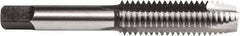 Union Butterfield - 1/4-20 UNC, 2 Flute, Bright Finish, High Speed Steel Spiral Point Tap - Plug Chamfer, Right Hand Thread, 2-1/2" OAL, 1" Thread Length, 0.255" Shank Diam, Series 1585OV - Exact Industrial Supply
